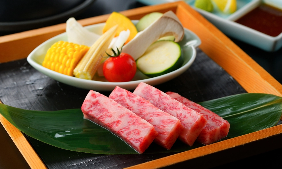 おおいた和牛の陶板焼き